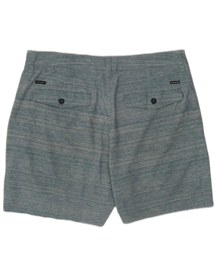 Quiksilver Chino Shorts til mænd W33 Mellemgrøn stribet