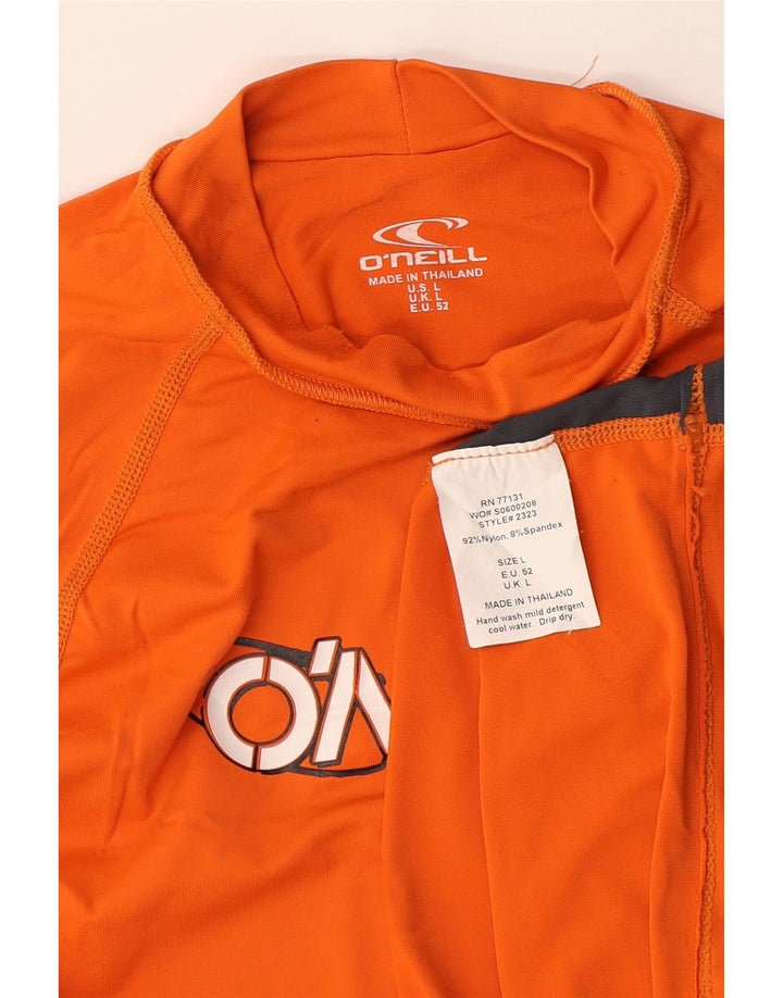 O'Neill Herre grafisk T-shirt Top Stor Orange Colourblock Nylon