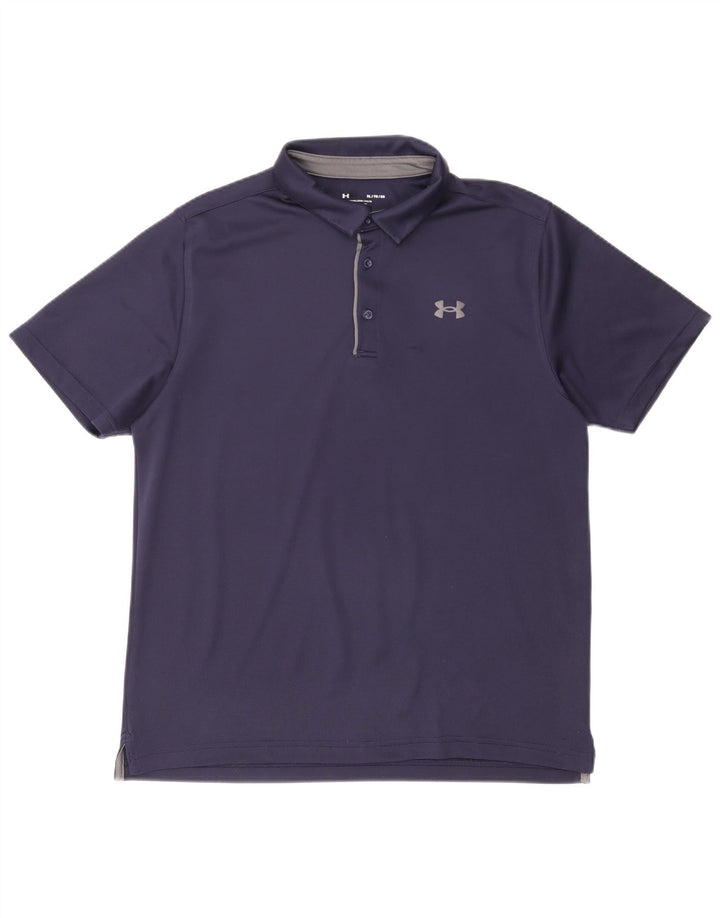 Under Armour herre poloshirt XL marineblå polyester