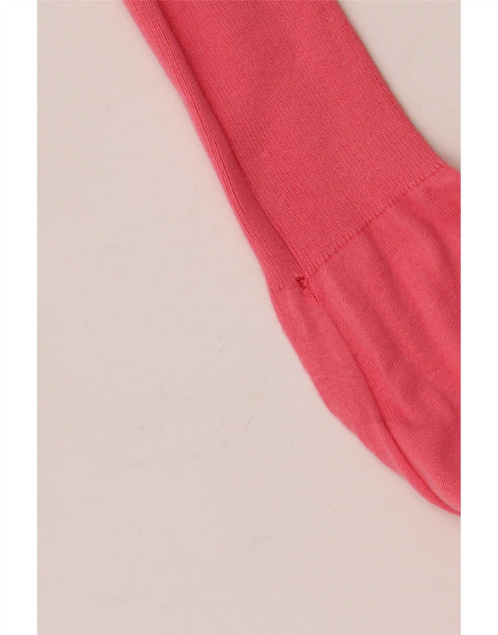 Oasis Womens Crop Cardigan Sweater UK 12 Medium Pink Bomuld