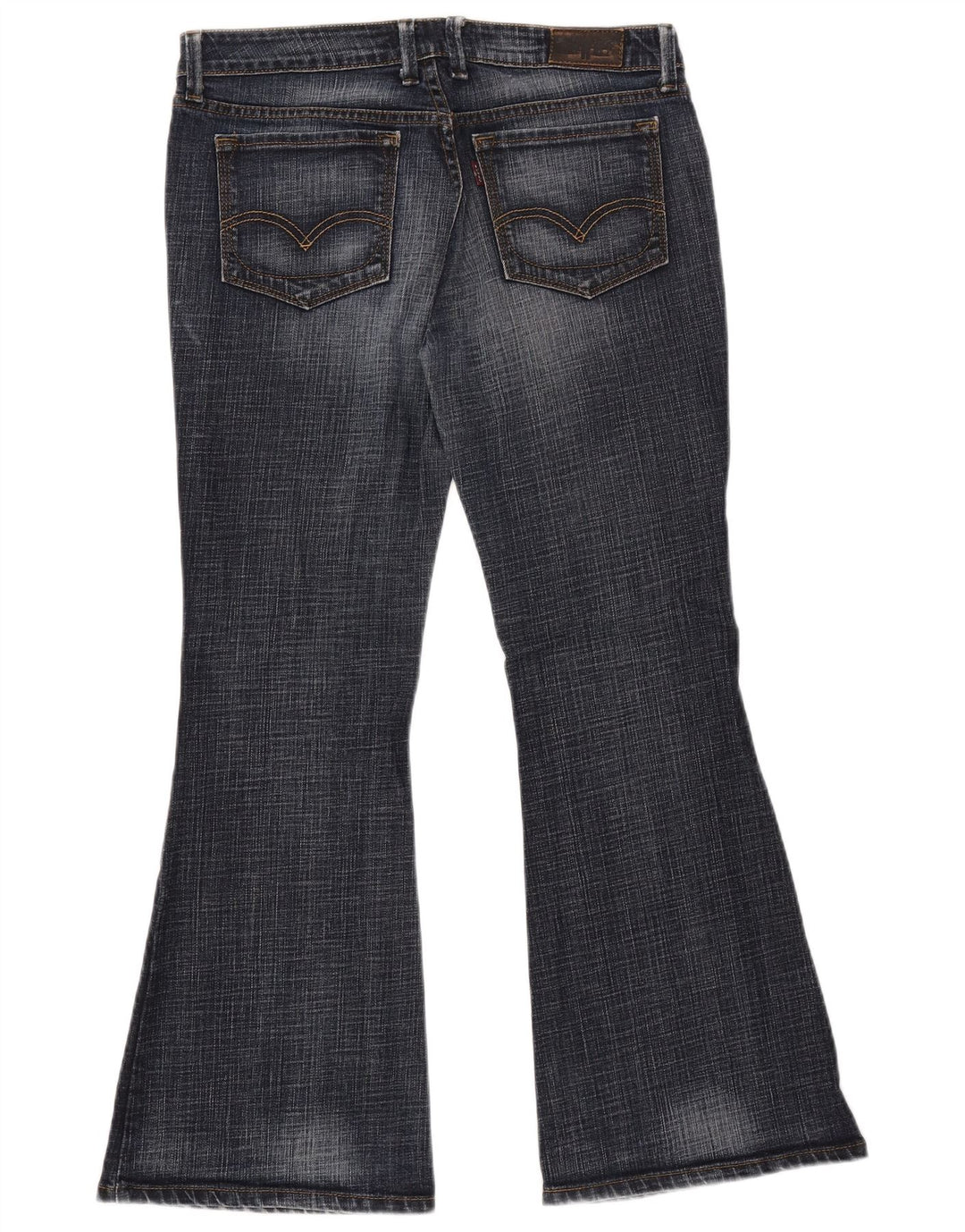 LEVI'S Dame 551 Flared Jeans W32 L30 Marineblå Bomuld