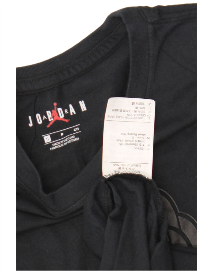Jordan Herre grafisk T-shirt top lille sort bomuld