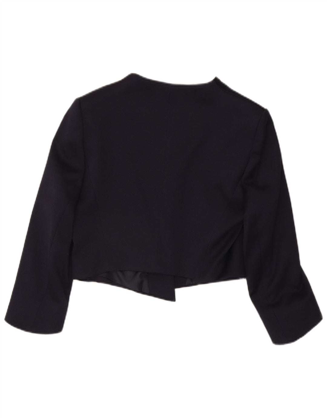 Phase Eight Dame 3/4 ærmet åben Bolero jakke UK 14 Large Navy Blue