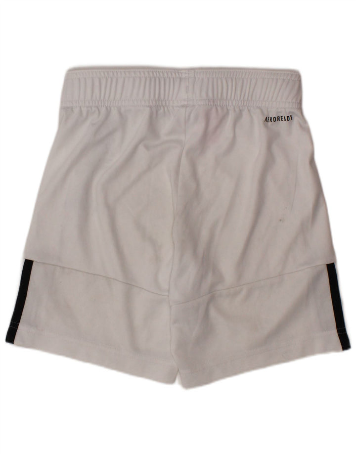 ADIDAS Aeroready Sportsshorts til drenge 7-8 år Hvid polyester