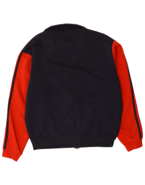 Adidas Herre Loose Fit træningsdragt Top jakke Small Navy Blue Colourblock