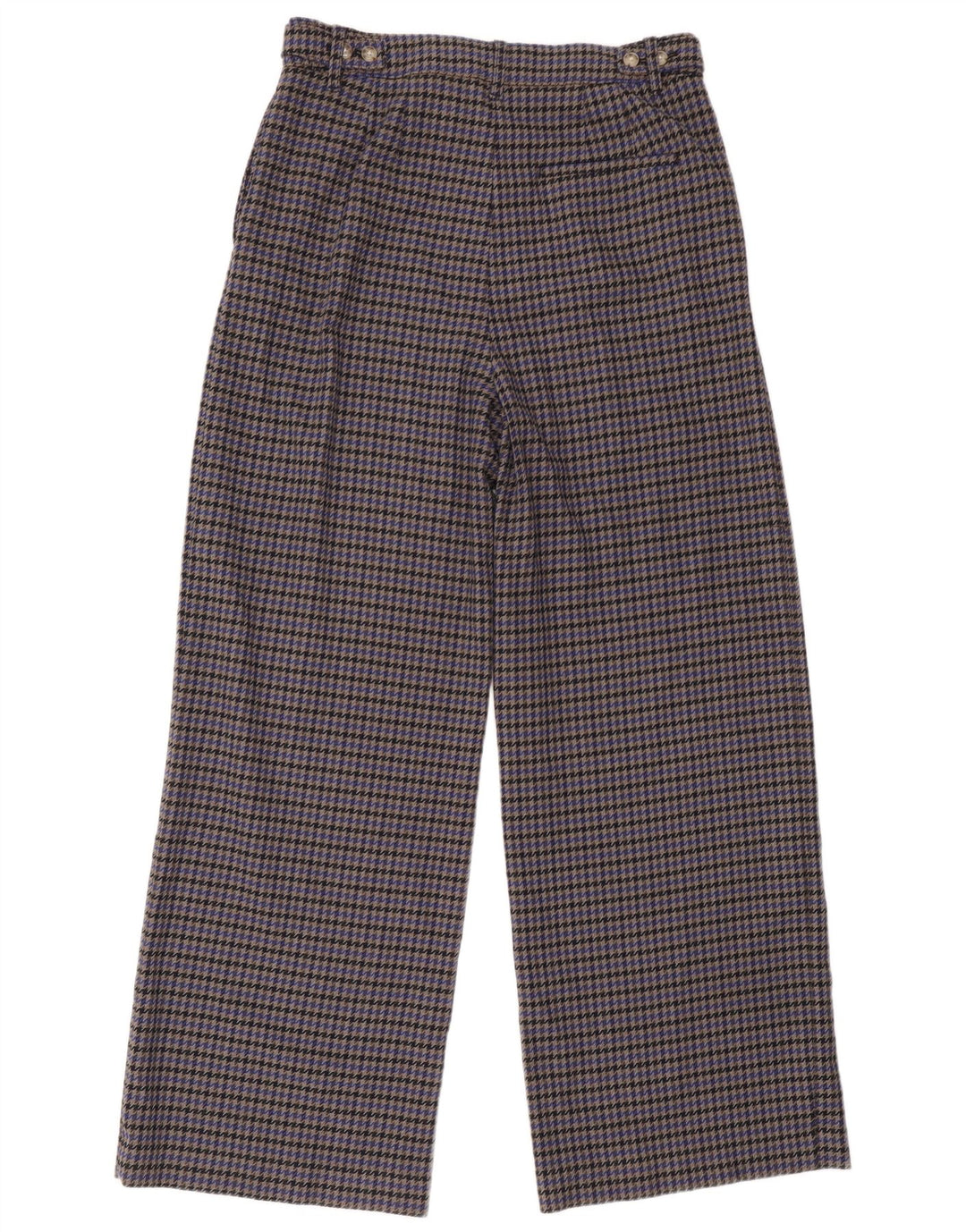 Marks & Spencer jakkesætsbukser til kvinder UK 14 Large W34 L32 Grå Houndstooth
