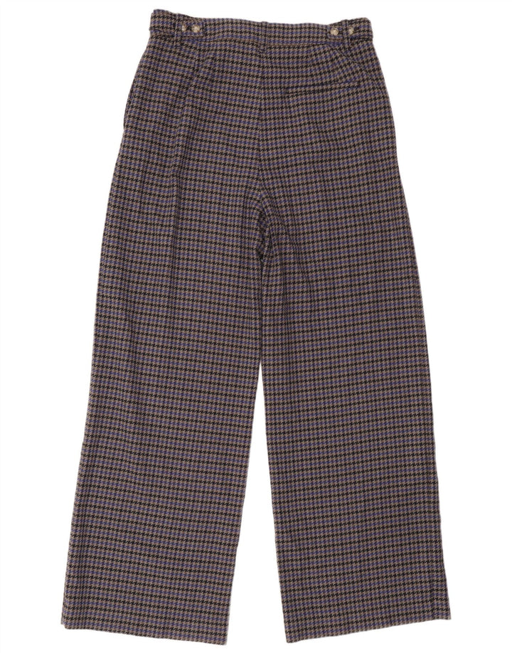 Marks & Spencer jakkesætsbukser til kvinder UK 14 Large W34 L32 Grå Houndstooth