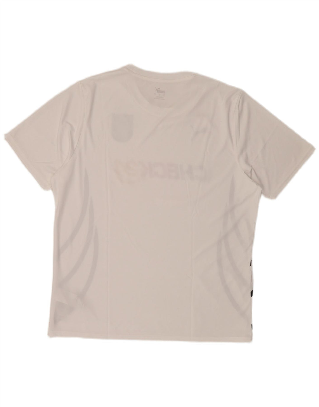 Puma Herre Deutshland Grafisk T-Shirt Top XL Hvidstribet polyester