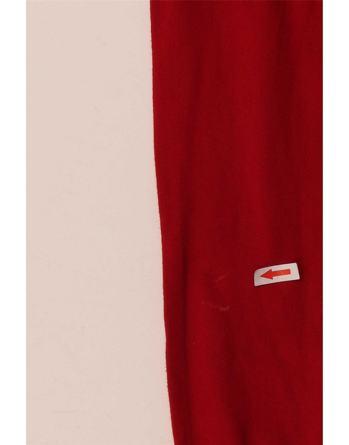 Zara Dame V-hals sweater UK 12 Medium Rød Bomuld