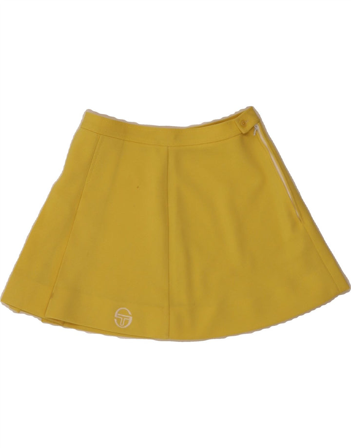 SERGIO TACCHINI Womens Mini Skirt W26 Small Yellow Polyester Vintage Sergio Tacchini and Second-Hand Sergio Tacchini from Messina Hembry 