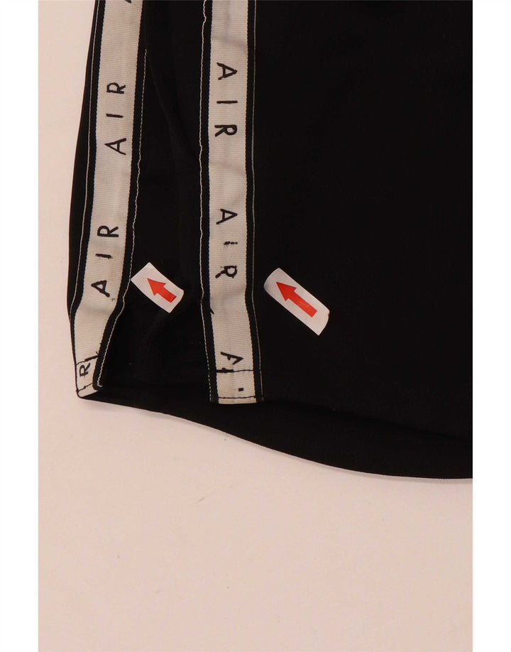 Nike grafiske sportsshorts til kvinder UK 14 Medium Sort Colourblock Polyester