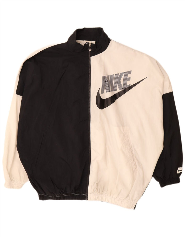 NIKE Herre Loose Fit Grafisk træningsdragt Topjakke Medium Sort Colourblock