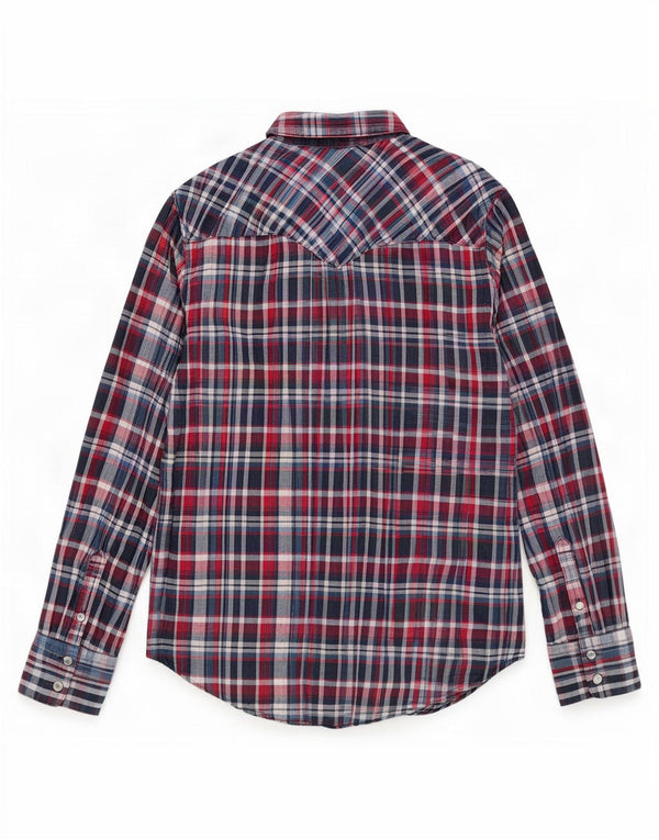 Levi's Flanelskjorte til mænd, medium rød ternet bomuld