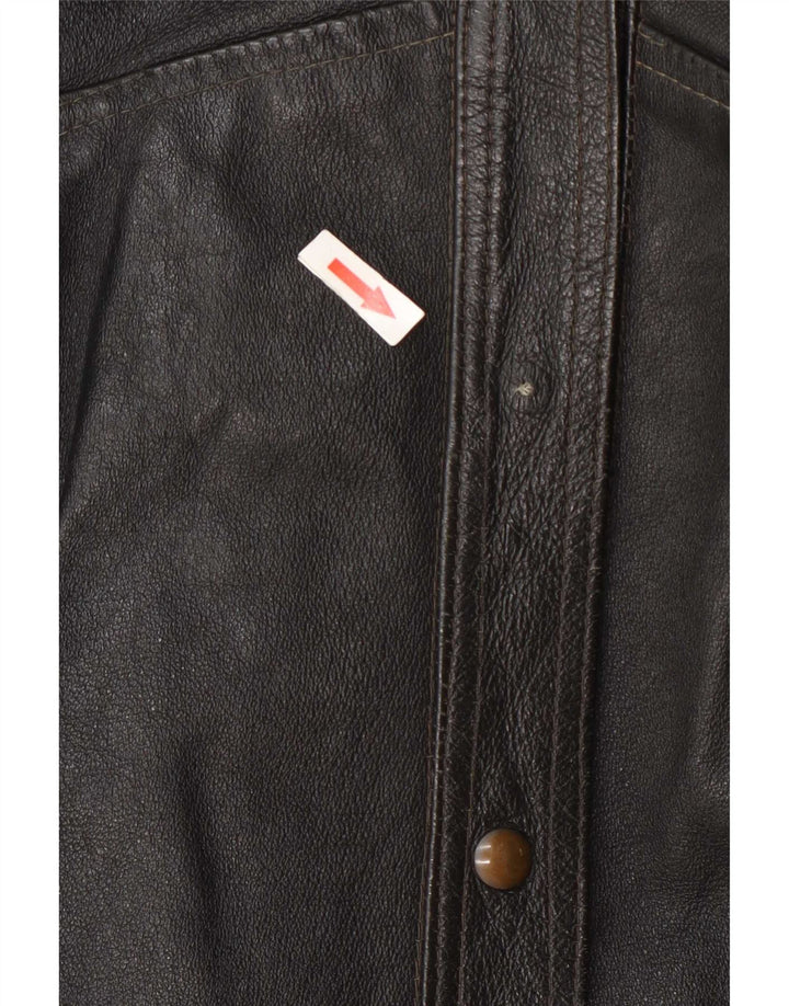 Vintage dame læderjakke UK 14 Large Black