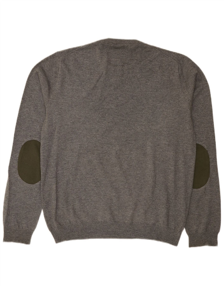 Sun68 Herre Regular Fit Crew Neck Jumper Sweater XL Grå Uld