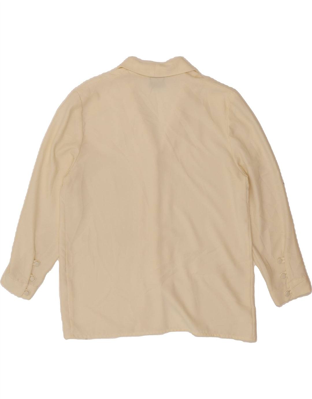 LUISA SPAGNOLI Womens 3/4 Sleeve Shirt Blouse IT 44 Medium Off White Vintage Luisa Spagnoli and Second-Hand Luisa Spagnoli from Messina Hembry 