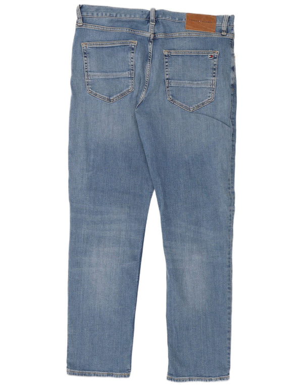 Tommy Hilfiger Herre Denton Straight Jeans W34 L32 Blå