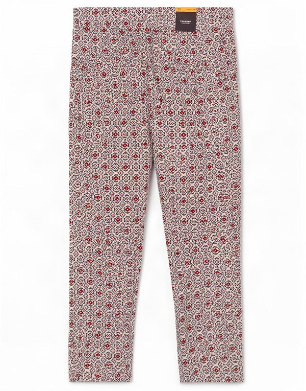 Marks & Spencer Kvinder Højtaljede Casual Bukser UK 10 Small W28 L27 Beige