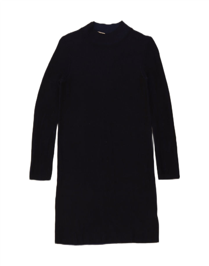 Phase Eight Dame Langærmet Shift Dress UK 12 Medium Navy Blue Viscose