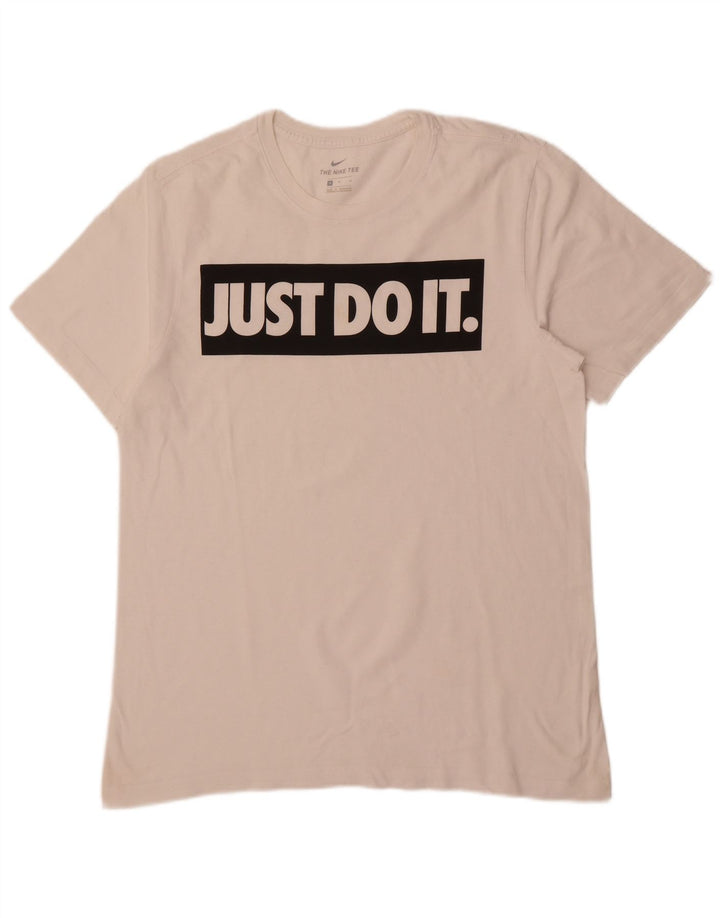 Nike grafisk t-shirt til mænd, medium hvid