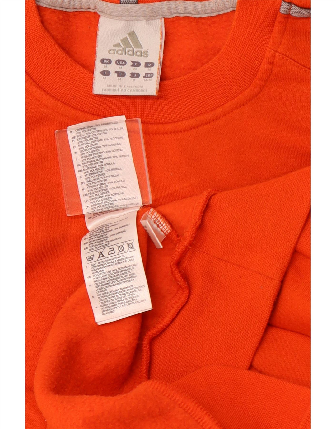 ADIDAS Sweatshirt til mænd Medium Orange Bomuld