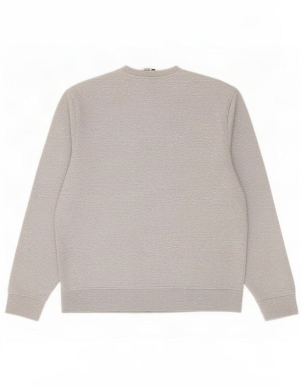 Lacoste Herre Sweatshirt Jumper Størrelse 4 Medium Grå Bomuld