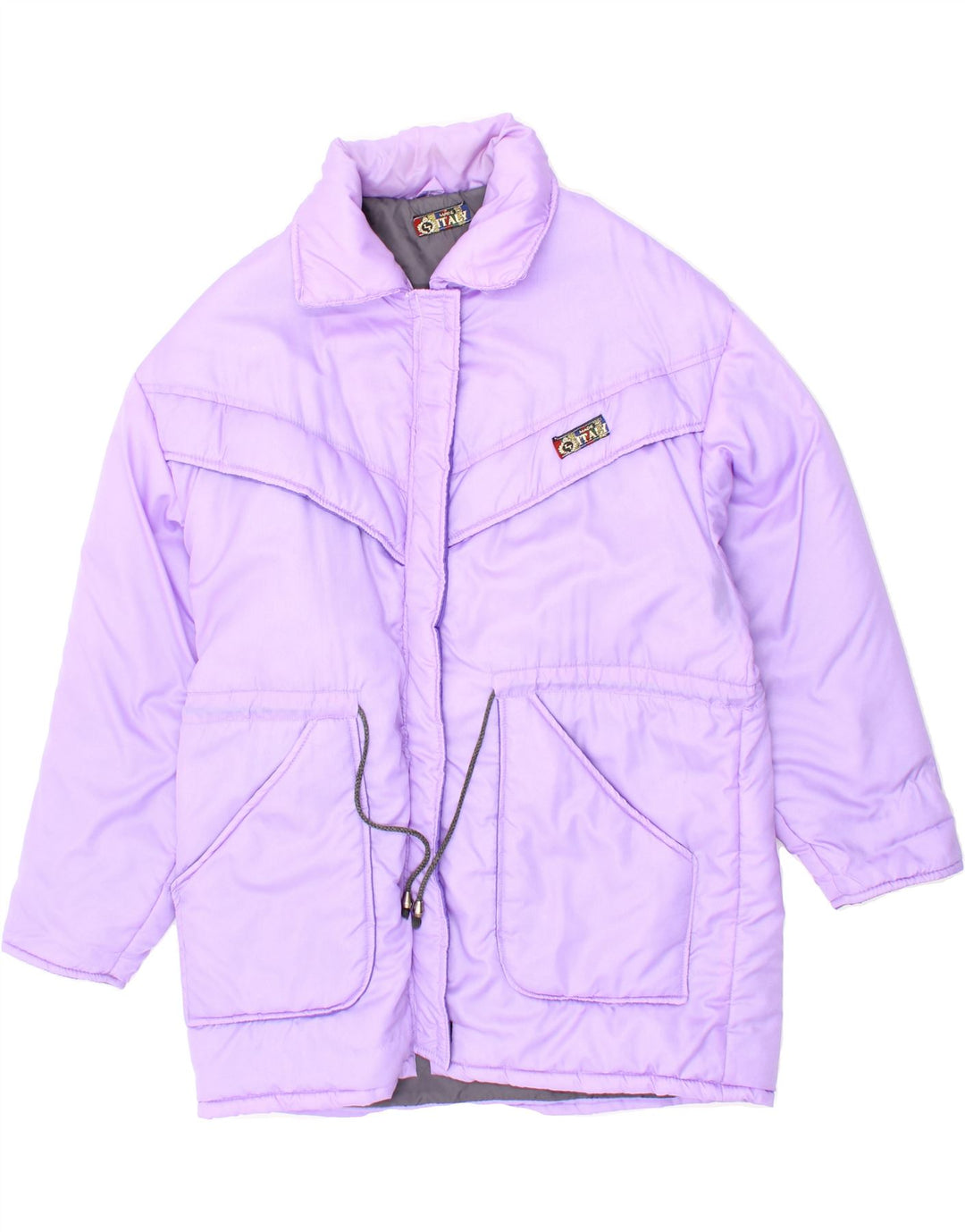 VINTAGE Womens Padded Coat UK 18 XL Purple Vintage Vintage and Second-Hand Vintage from Messina Hembry 