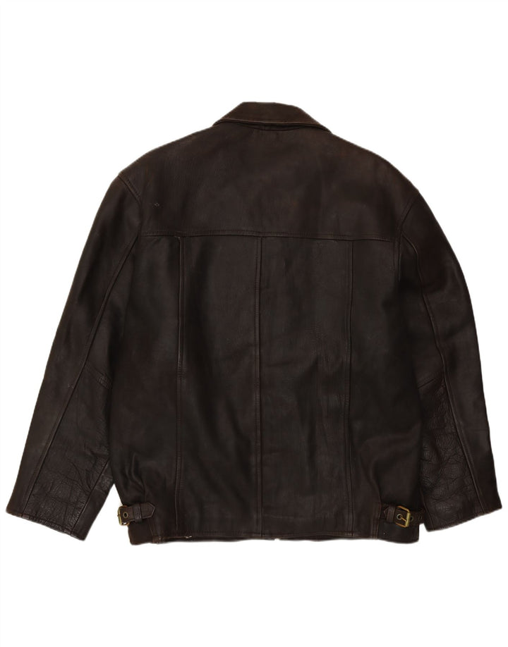 Route 66 Herre Læderjakke UK 38 Medium Brun Læder