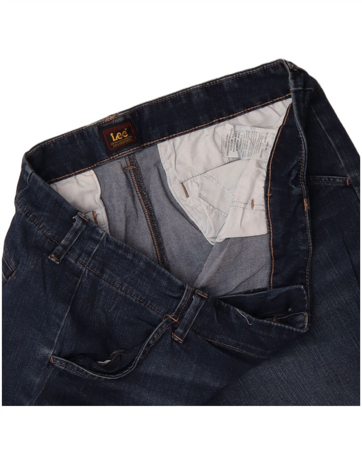 LEE Dame Denim Shorts US 18 2XL W36 Blå Bomuld