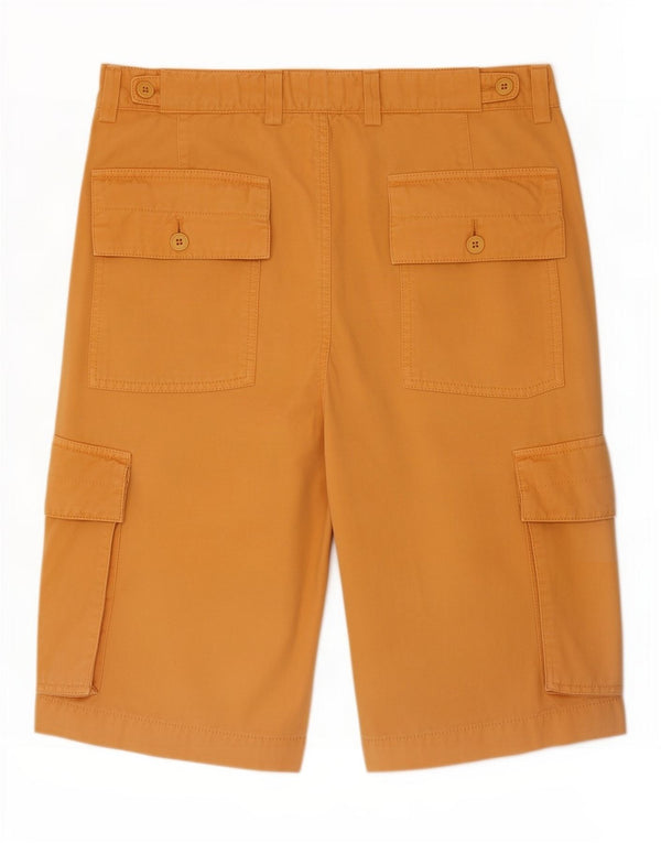 Massimo Dutti Herre Cargo Shorts EU 42 Large W32 Orange Bomuld
