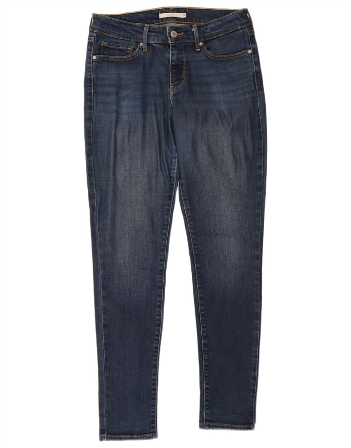 Levi's Dame 711 Skinny Jeans W28 L30 Blå Lyocell