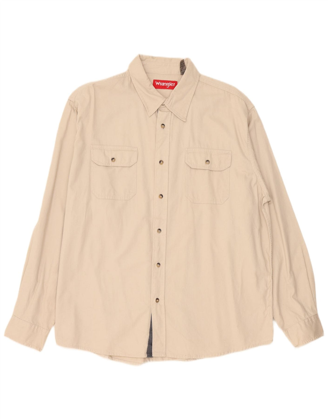 Wrangler herreskjorte XL beige bomuld