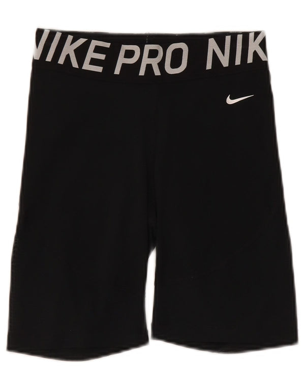Nike Dame Grafisk Slim Fit Sportshorts UK 10 Small Black Sports