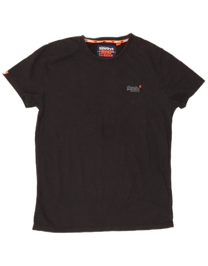 Superdry T-shirt top til mænd XL sort bomuld