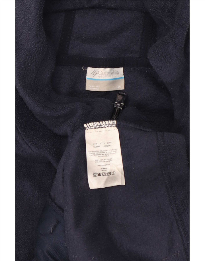 Columbia dame fleecejakke med hætte UK 14 Mellem marineblå polyester
