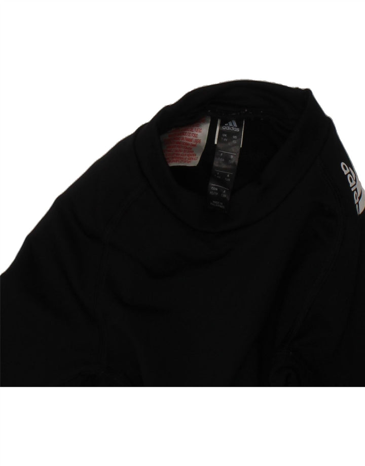 ADIDAS Boys Graphic Top Long Sleeve 7-8 Years Black Polyester Vintage Adidas and Second-Hand Adidas from Messina Hembry 