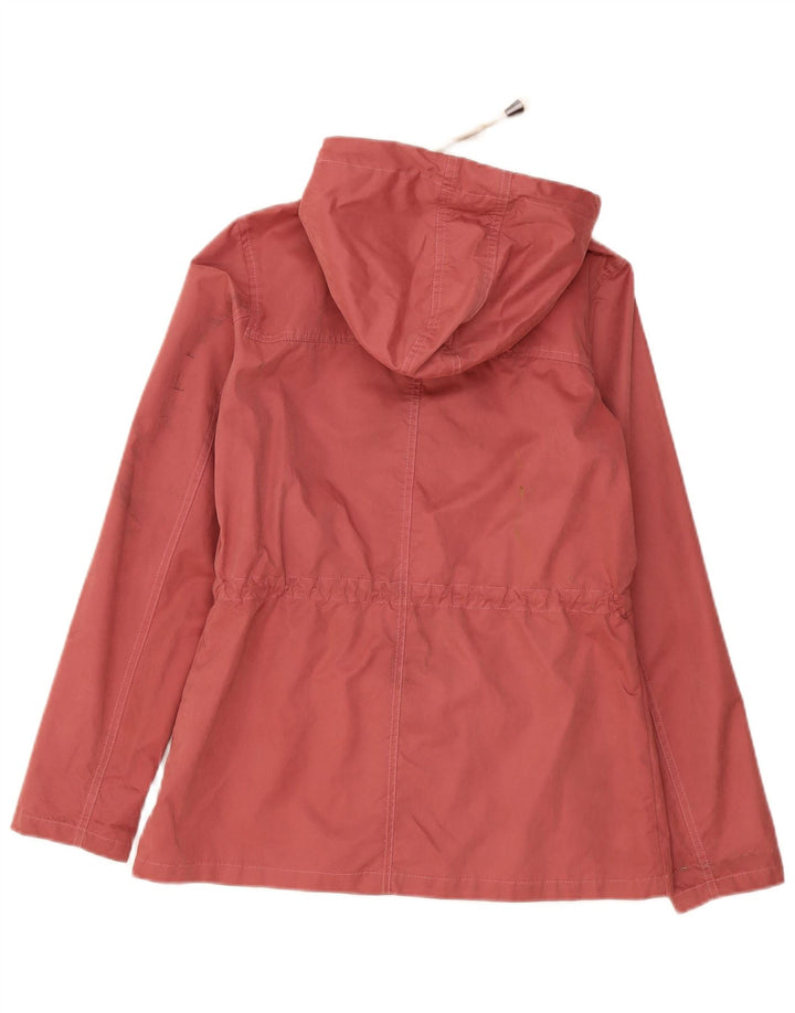 Fat Face Dame Hætte Oversized Parka Jacket UK 10 Lille Rød Polyester