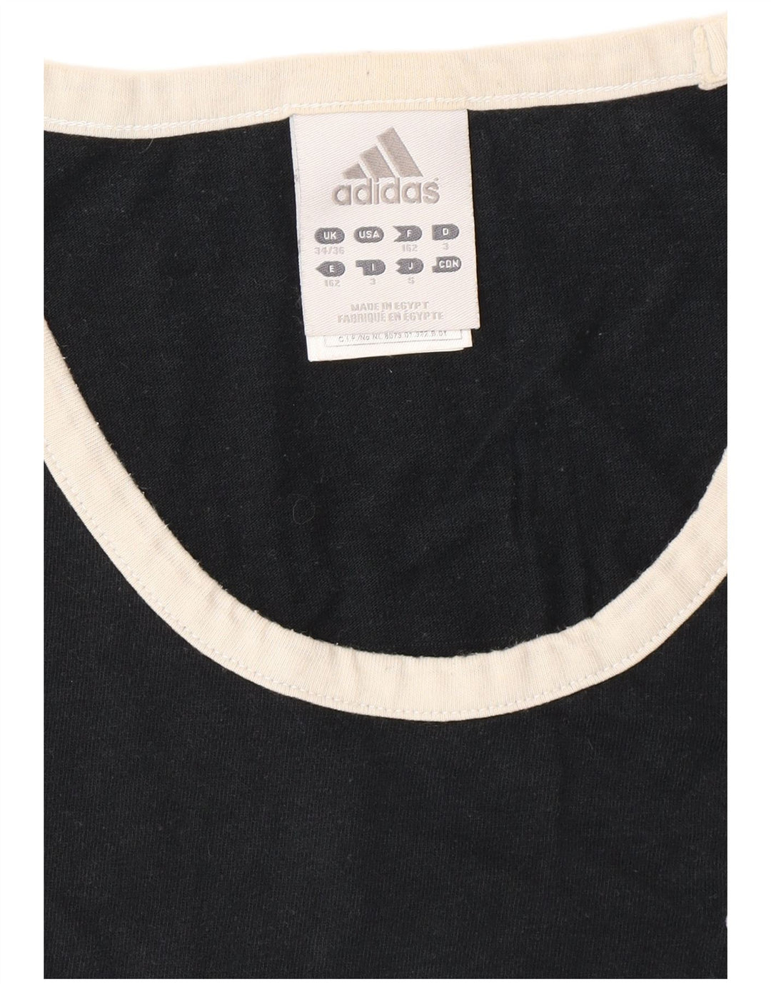 ADIDAS Herrevest Top UK 34/36 Lille sort bomuld