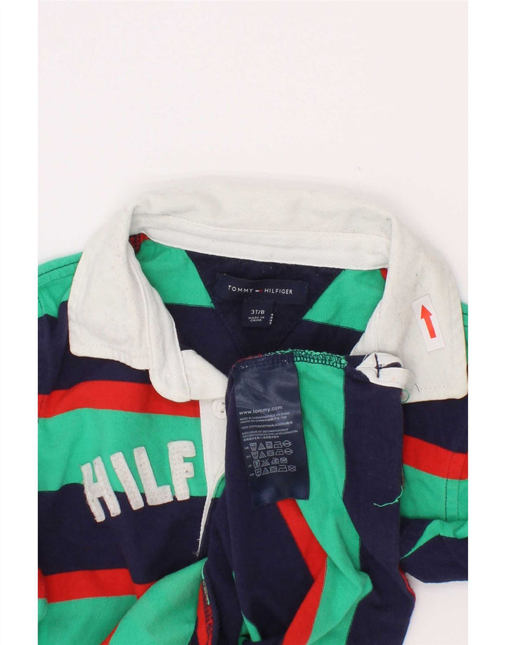 Tommy Hilfiger drenge grafisk rugby polo skjorte 2-3 år flerfarvet
