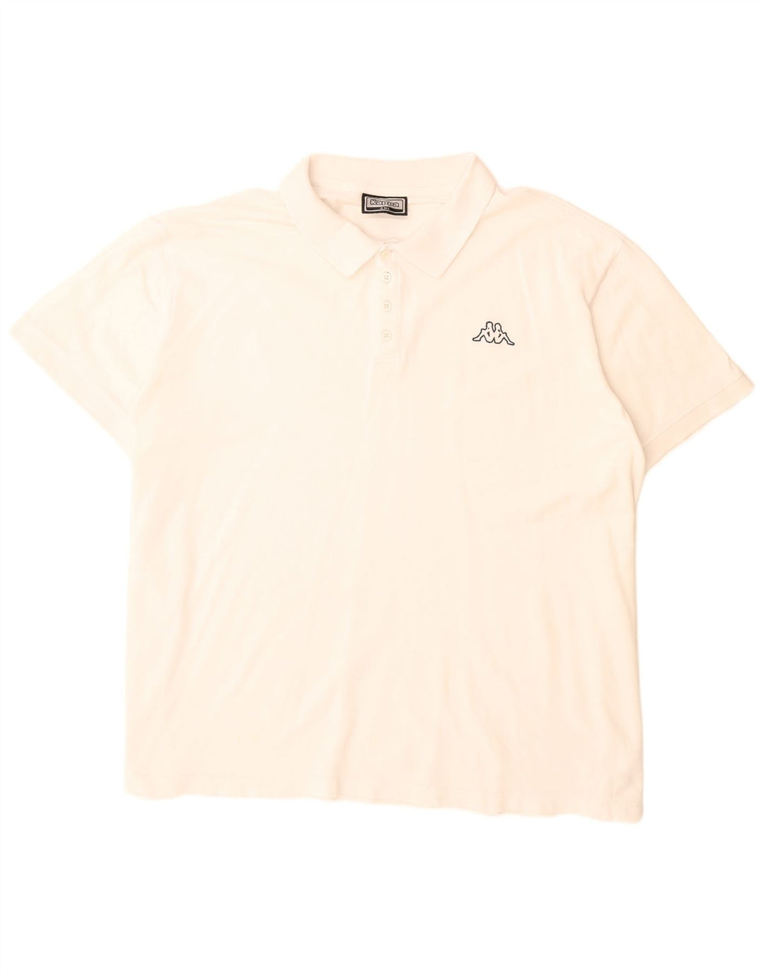 Kappa herre poloshirt 4XL hvid bomuld