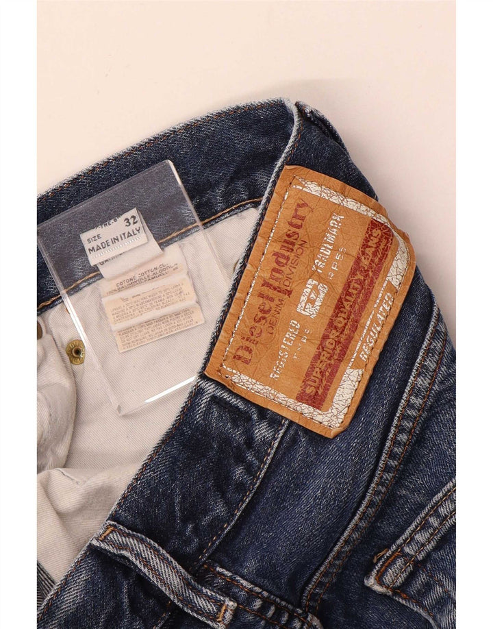 Diesel Herre Straight Jeans W32 L32 Blå Bomuld