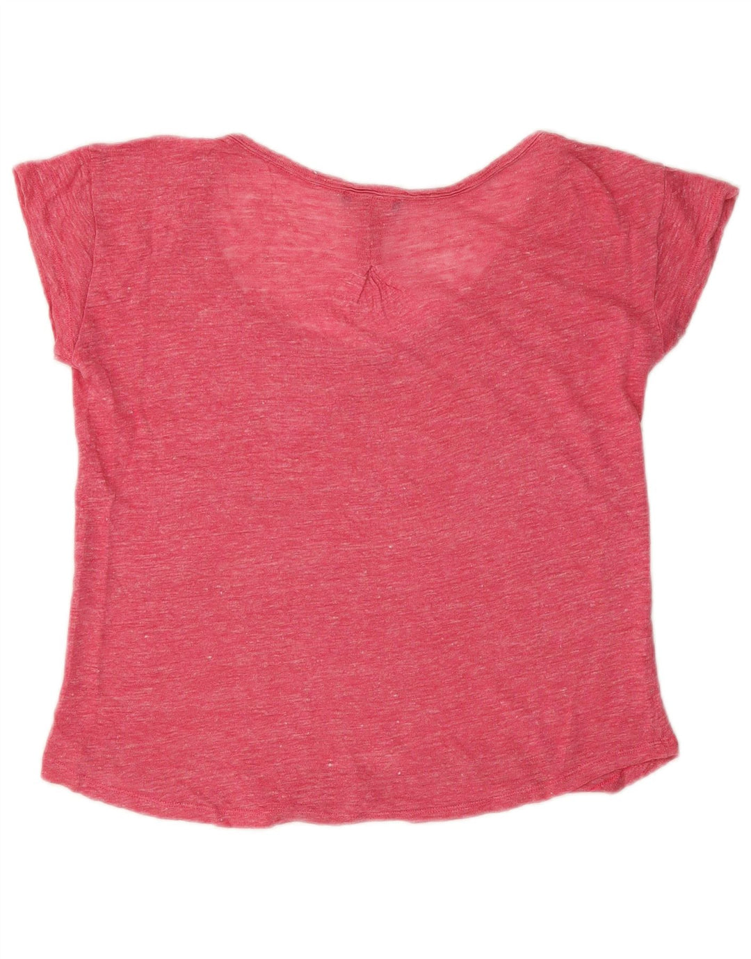 Massimo Dutti Dame T-Shirt Top UK 14 Medium Pink Flecked