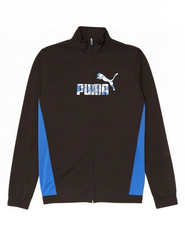 Puma Boys Grafisk træningsdragt Topjakke 15-16 år Sort Colourblock