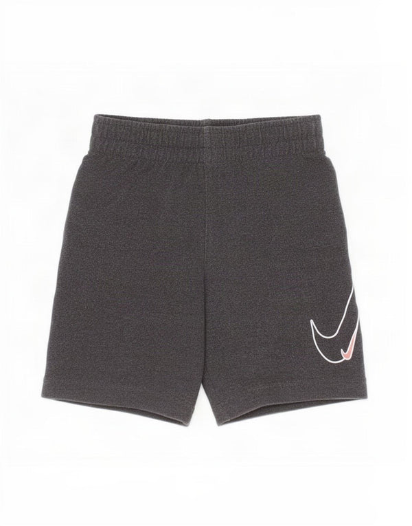 Nike drenge Dri Fit grafiske sportsshorts 3-4 år XS grå viskose