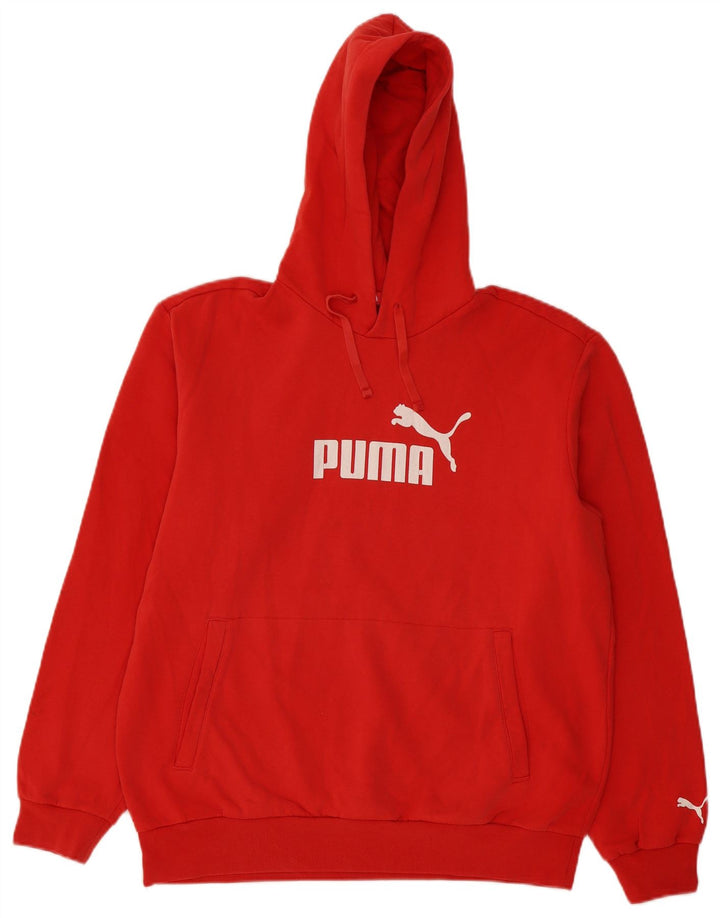 Puma Grafisk hættetrøje til mænd Medium Rød
