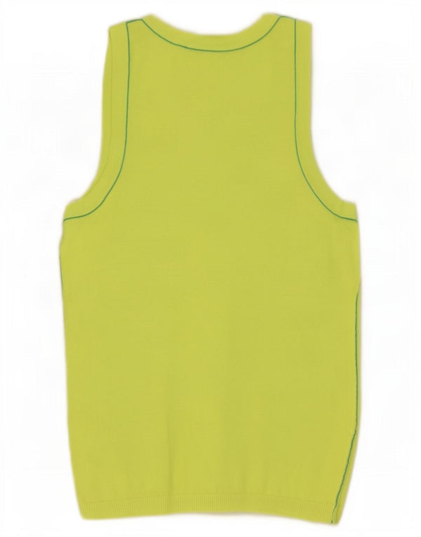 Zara Womens Crop Vest Top UK 4 XS Grøn viskose