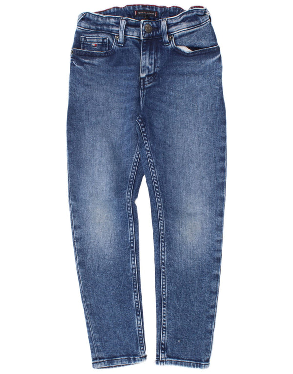 Tommy Hilfiger Boys Slim Jeans 7-8 År W24 L23 Blå Bomuld