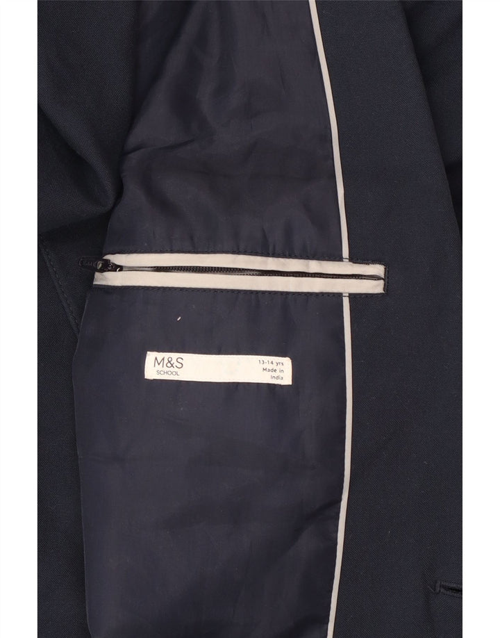 Marks & Spencer Boys 2-knaps blazerjakke 13-14 år marineblå polyester