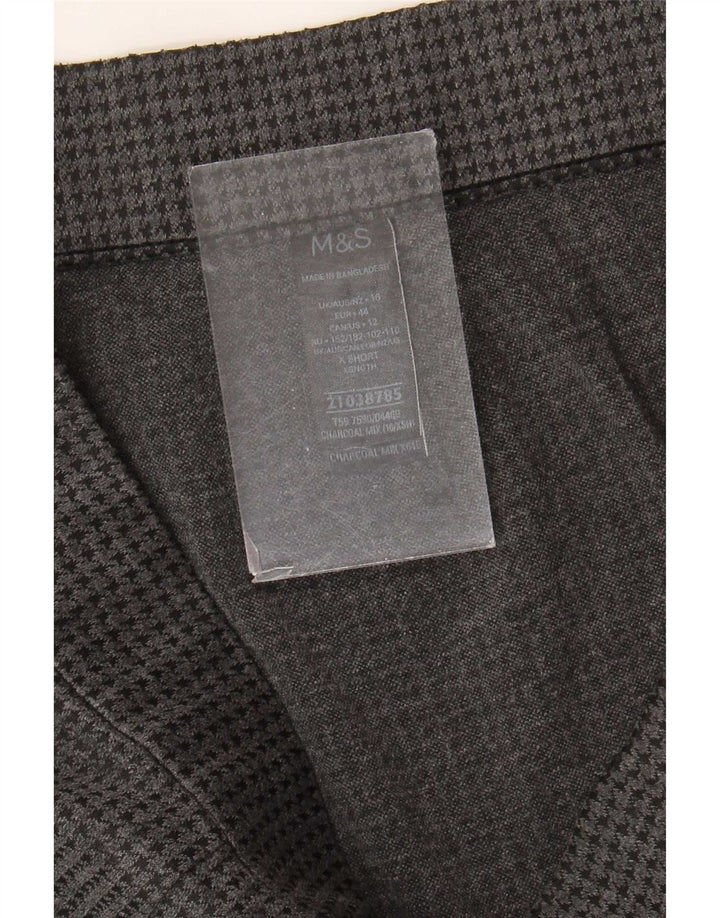 Marks & Spencer Womens Cropped Trousers UK 16 Large W34 L23 Grey