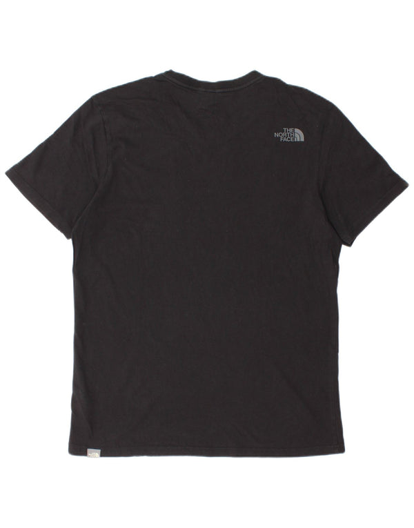 The North Face Herre grafisk T-shirt Top Medium Sort Bomuld